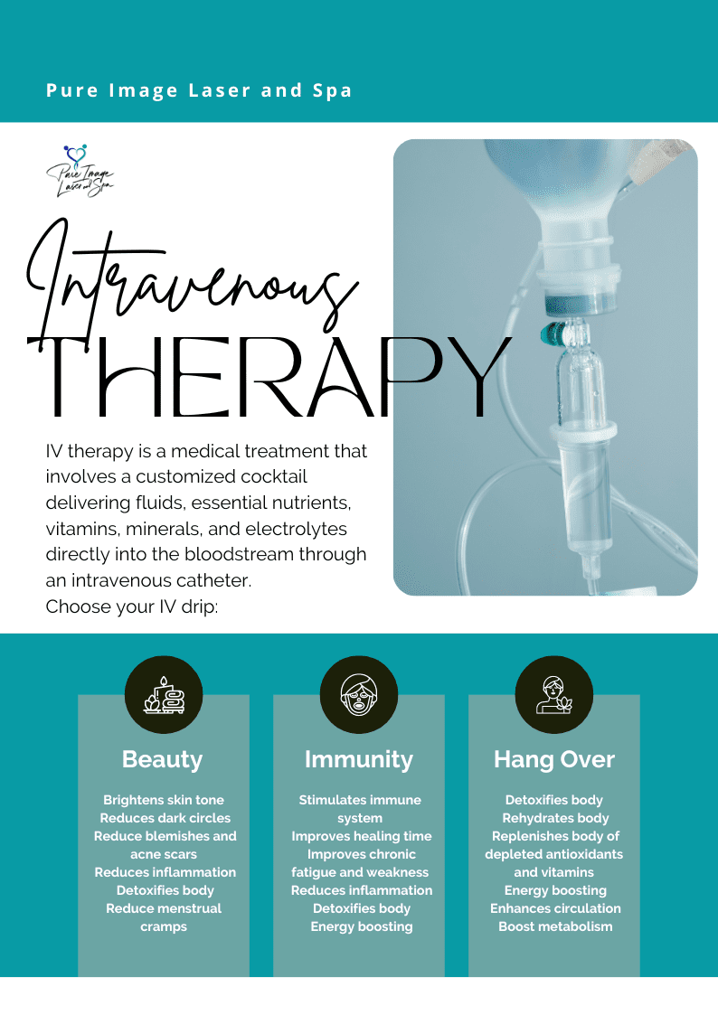 IV therapy spa advertisement